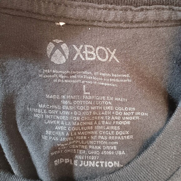 Xbox T Shirt Men L Black Series X Velocity Architecture Video Game Graphic Logo - Picture 6 of 6
